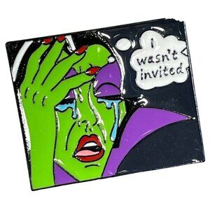 Maleficent Villain Lapel Pin Invited Sleeping Beauty Comic Brooch Badge Jewelry